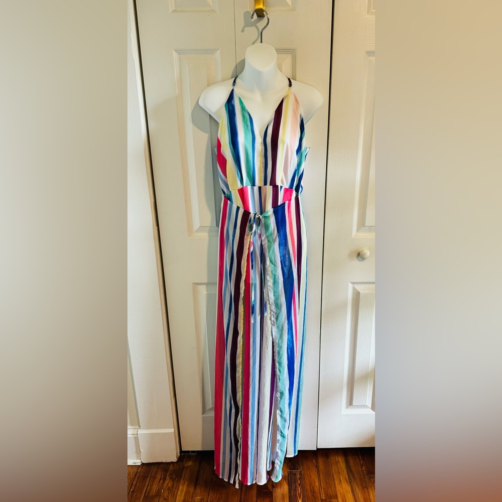 L’Atiste by Amy Chiffon Jumpsuit Lined Size: L